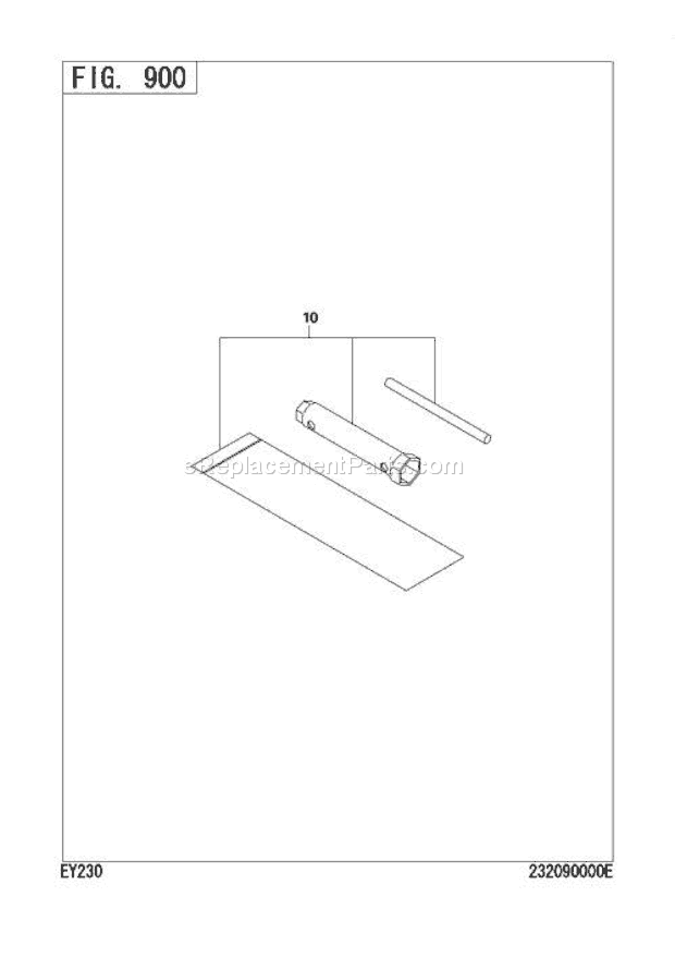 Subaru / Robin EY230BB1000 Engine Accessories,Label Diagram