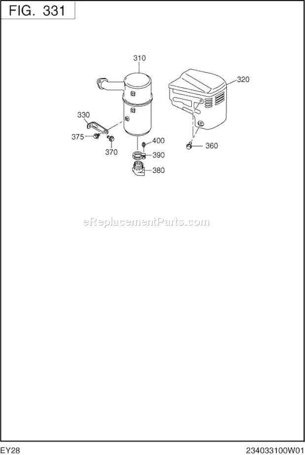 Subaru / Robin EY280D11050 Engine Page E Diagram