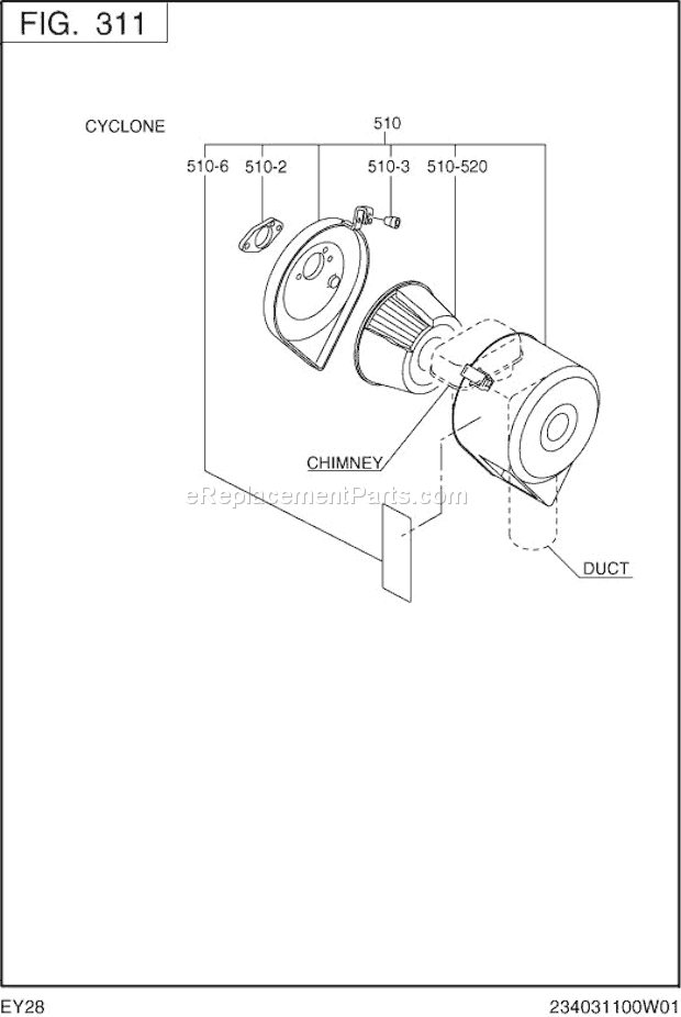 Subaru / Robin EY280D60050 Engine Page D Diagram