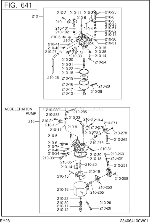 Subaru / Robin EY280DR4020 Engine Page K Diagram