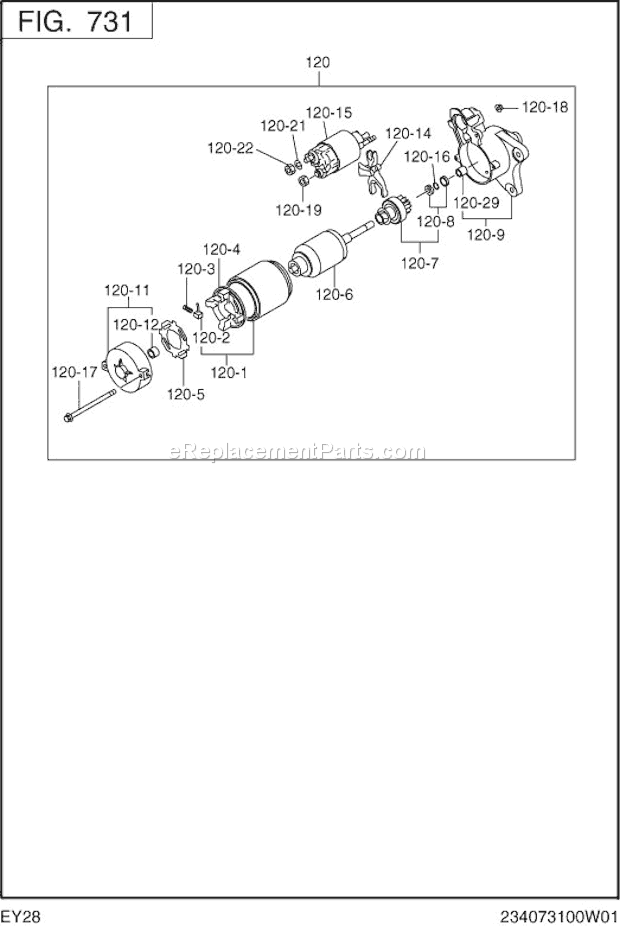 Subaru / Robin EY280DS0510 Engine Page N Diagram