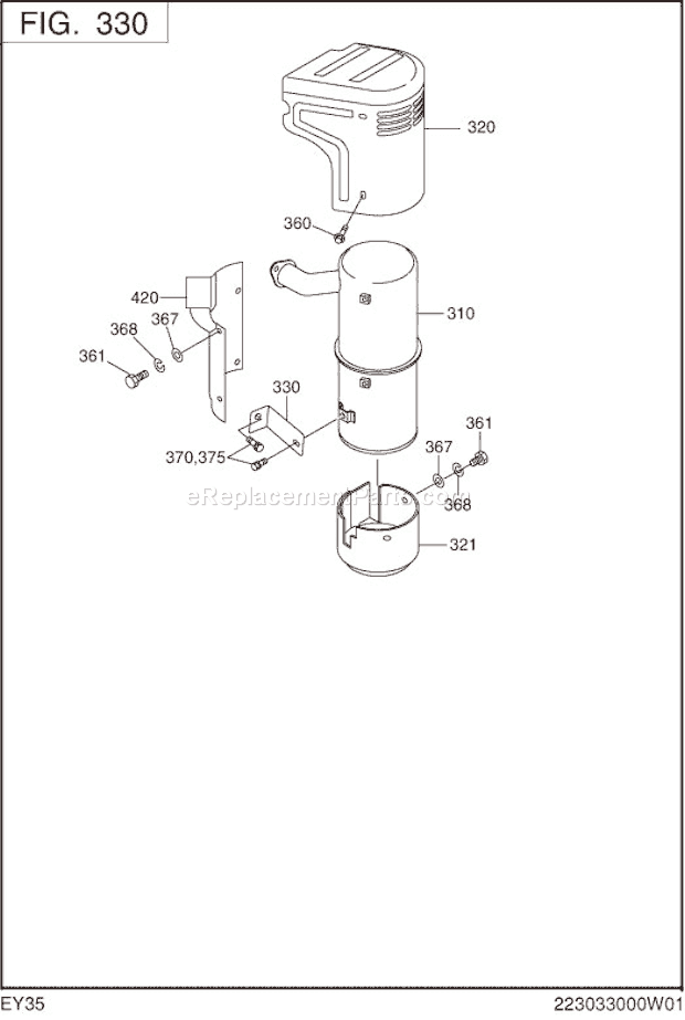 Subaru / Robin EY350BB7730 Engine Page E Diagram