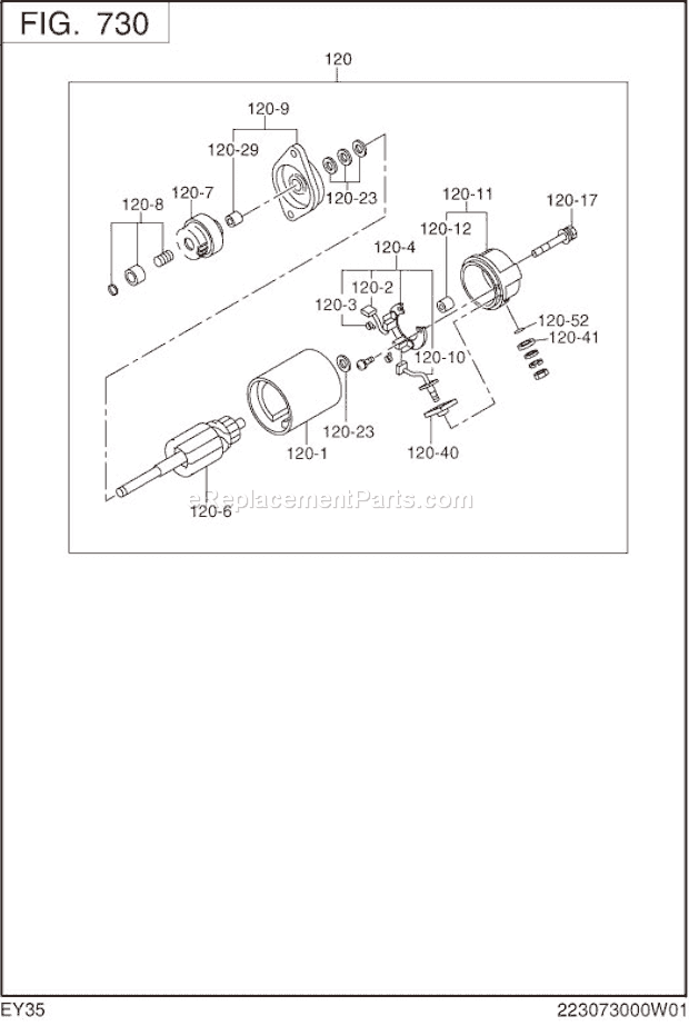 Subaru / Robin EY350BS7080 Engine Page N Diagram