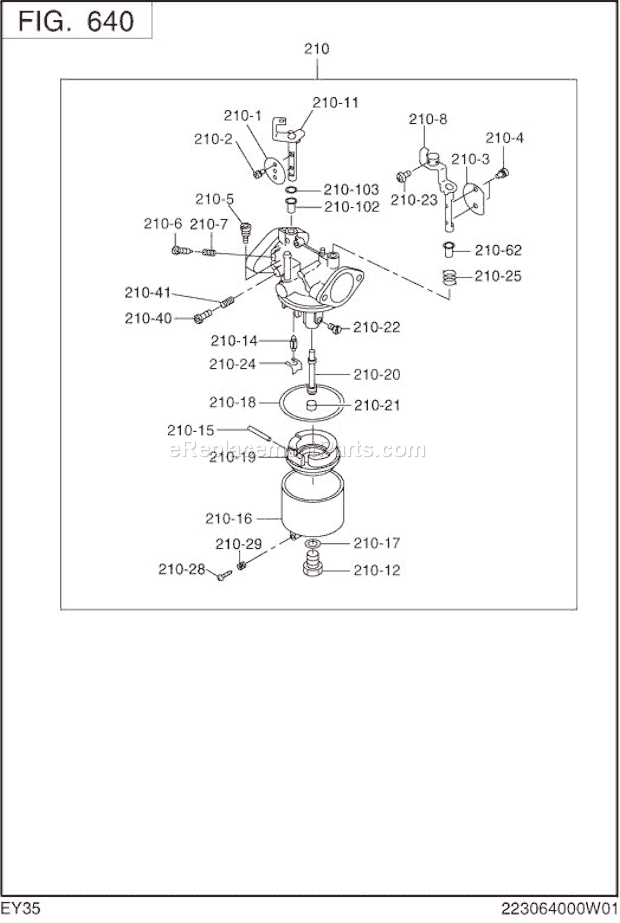 Subaru / Robin EY350BS7730 Engine Page L Diagram