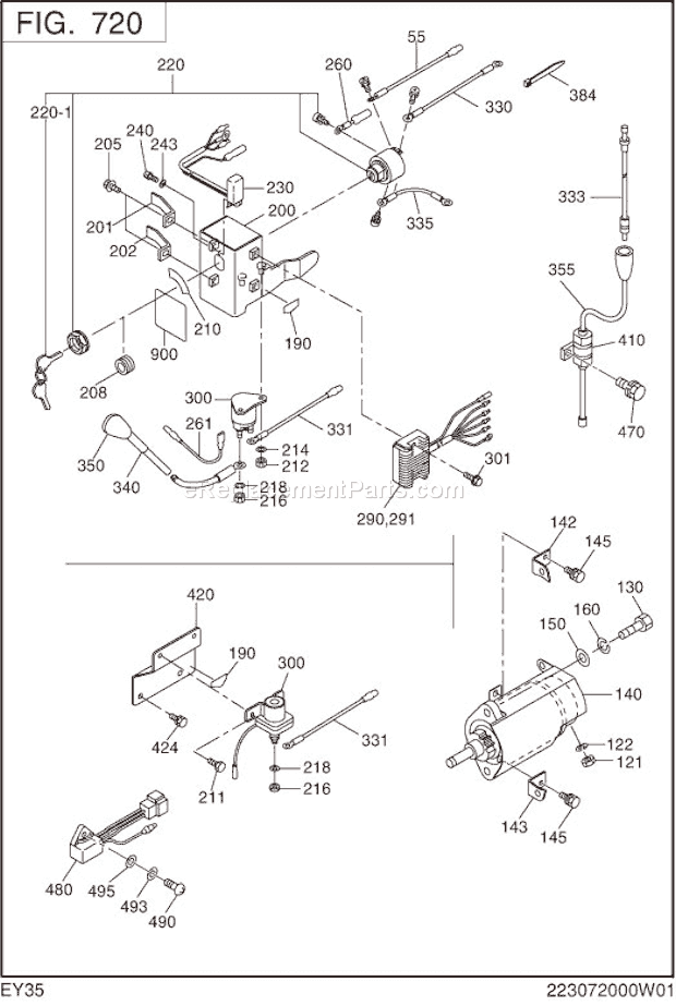 Subaru / Robin EY350DS7940 Engine Page N Diagram