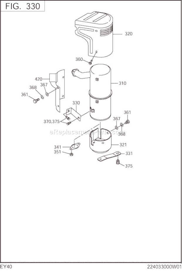 Subaru / Robin EY400BS7720 Engine Page E Diagram