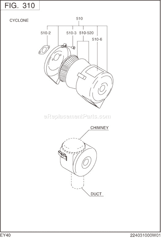 Subaru / Robin EY400DD2300 Engine Page D Diagram