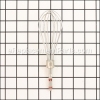 Sunbeam Wire Whisk, Right - Red part number: 113497002000