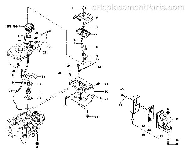 Tanaka ECS-3500B Chainsaw Page C Diagram