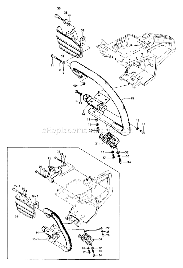 Tanaka ECS-351 Chainsaw Page E Diagram