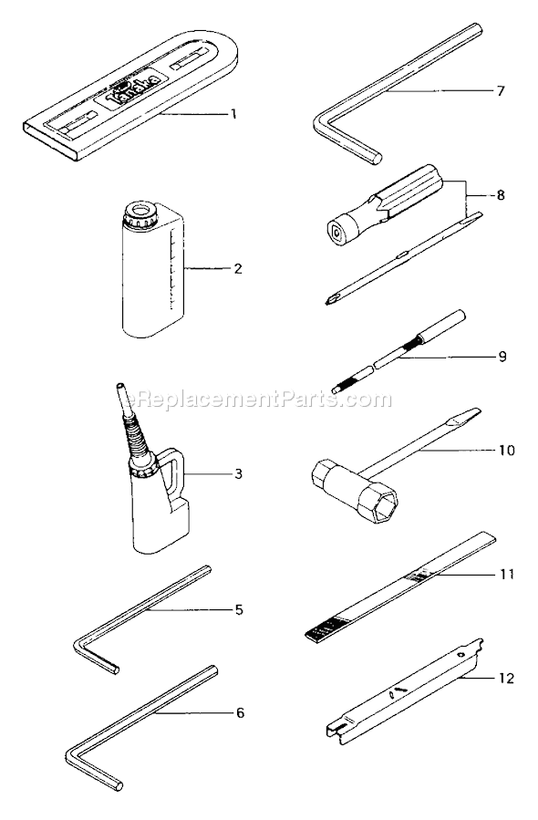 Tanaka ECS-506 Chainsaw Page I Diagram