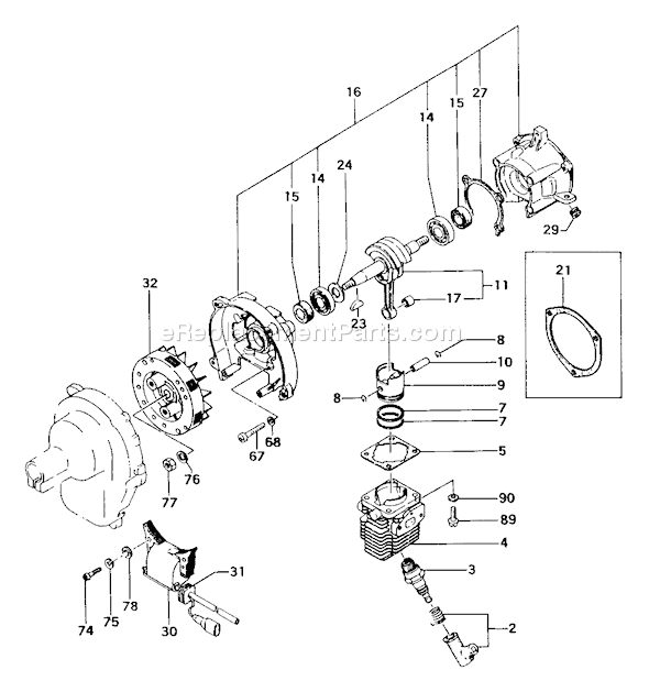 Tanaka TBC-202 Trimmer / Brush Cutter Page D Diagram