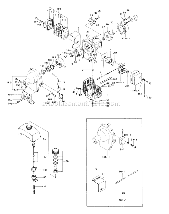 Tanaka TBC-202 Trimmer / Brush Cutter Page E Diagram