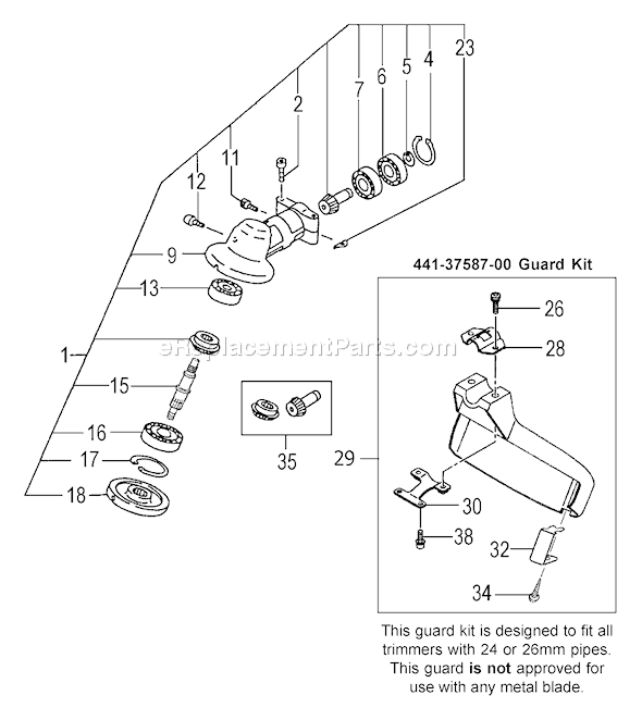 Tanaka TBC-260PFL Grass Trimmer Page I Diagram