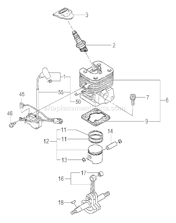 Tanaka TBC-270PND Brush Cutter Page E Diagram