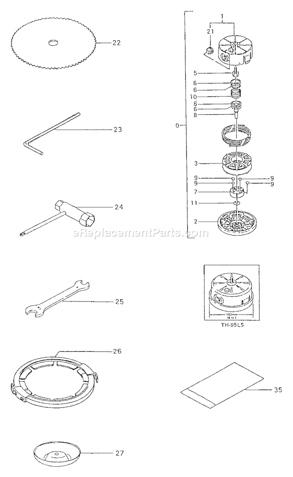 Tanaka TBC-355DH Brush Cutter Page K Diagram