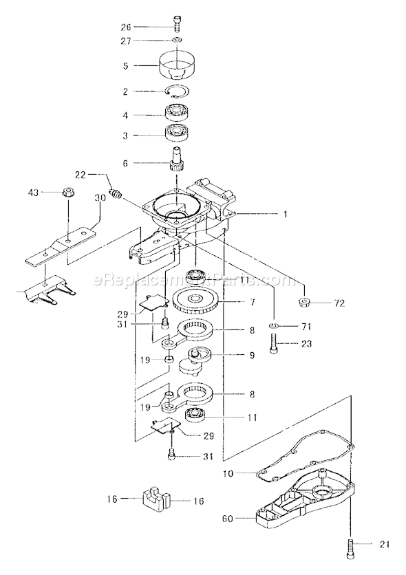 Tanaka THT-2530 30" 24cc 1.3HP Single Sided Hedge Trimmer Page C Diagram