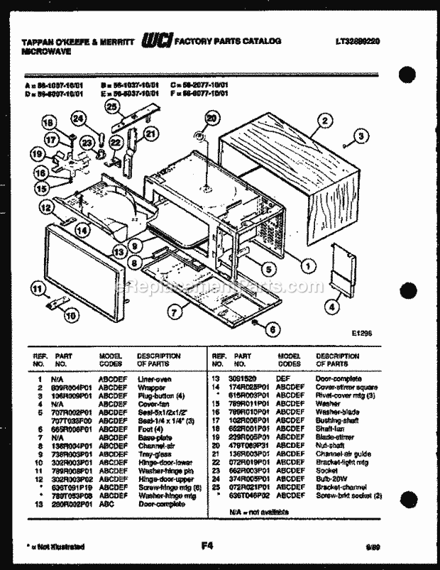 Tappan 30-2228-23-01 Gas Range - Gas - Lt32488720 Broiler Drawer Parts Diagram