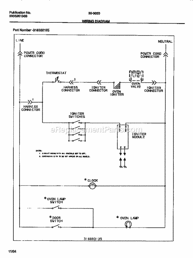 Tappan 30-3053-00-02 Freestanding, Gas Gas Range - 5995261368 Page F Diagram