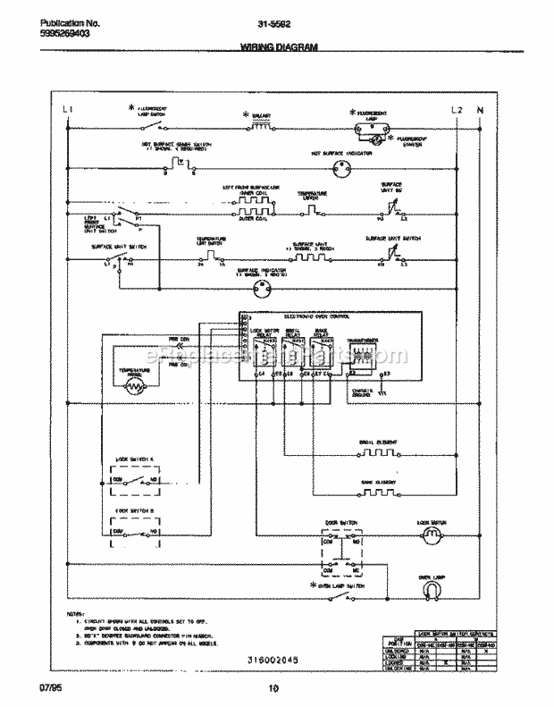 Tappan 31-5592-23-03 Electric Tappan Electric Range - 5995269403 Wiring Diagram Diagram