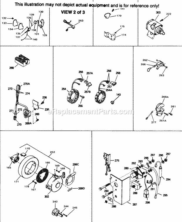 Tecumseh HH100-115165E 4 Cycle Horizontal Engine Engine Parts List #2 Diagram