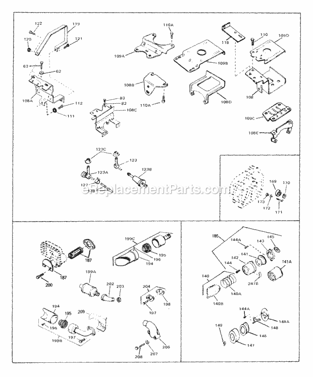 Tecumseh HM80-155020B 4 Cycle Horizontal Engine Engine Parts List #3 Diagram