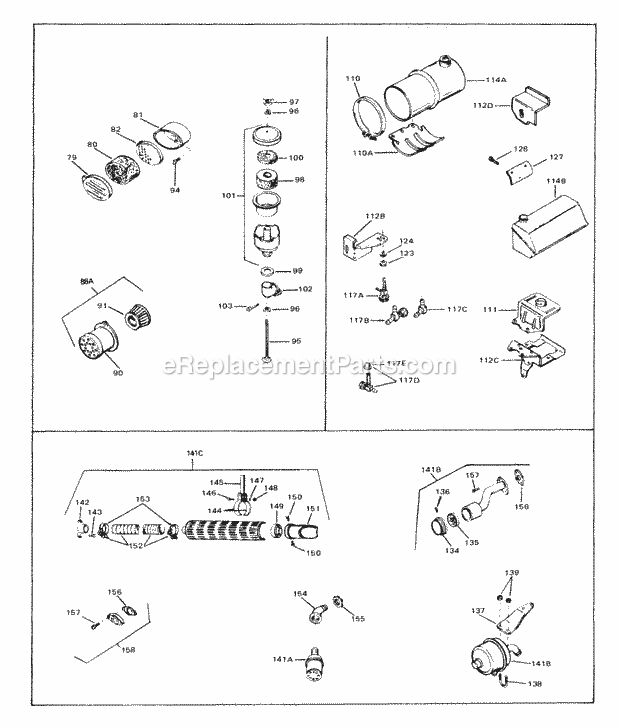 Tecumseh HS40-55354C 4 Cycle Horizontal Engine Engine Parts List #3 Diagram