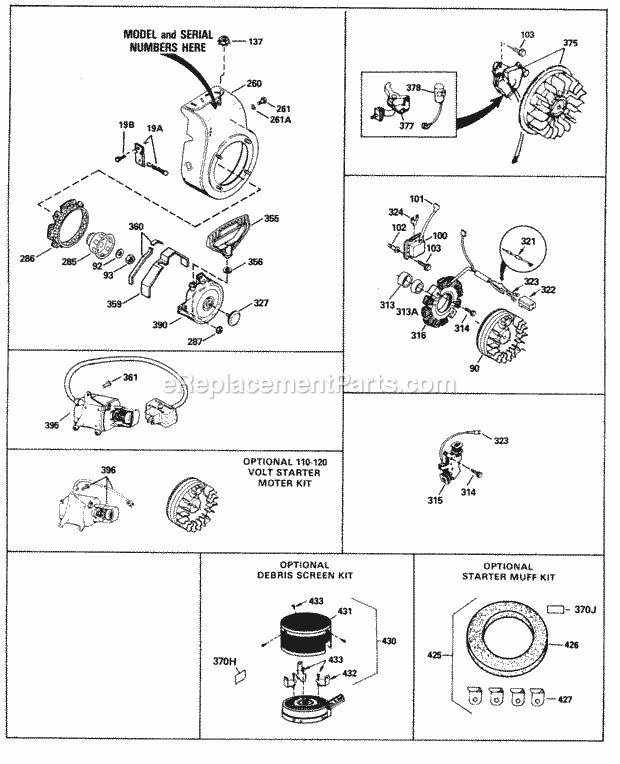 Tecumseh HS50-67002F 4 Cycle Horizontal Engine Engine Parts List #3 Diagram