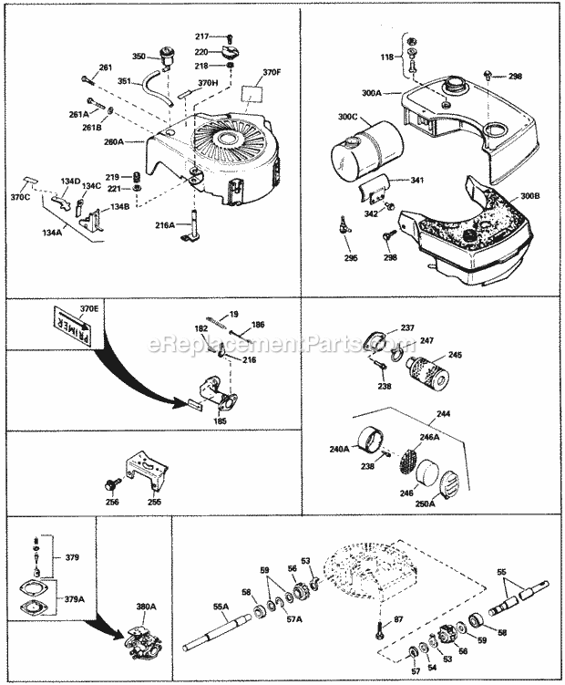 Tecumseh LAV30-30538M 4 Cycle Vertical Engine Engine Parts List #2 Diagram