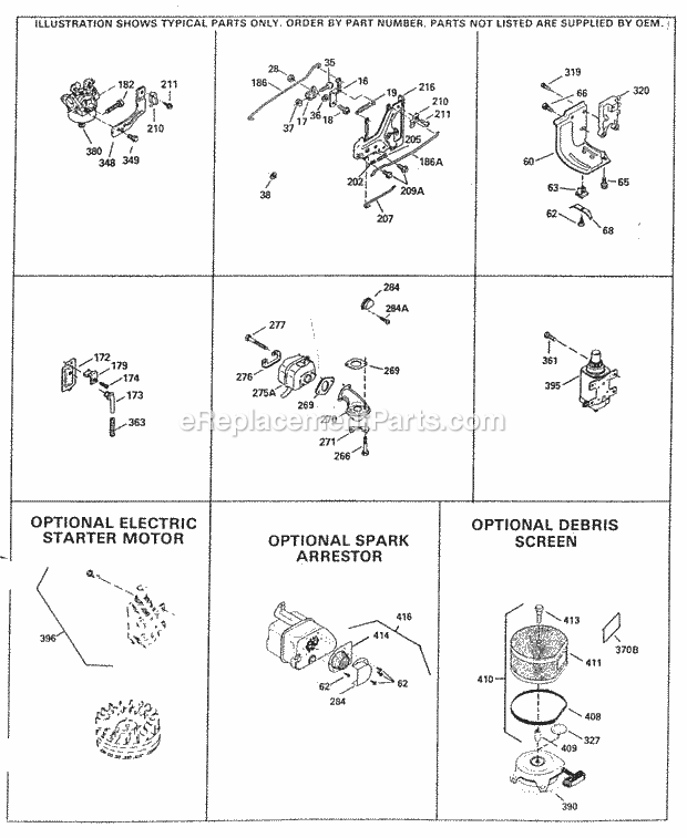 Tecumseh OVXL120-202005A 4 Cycle Vertical Engine Engine Parts List #3 Diagram
