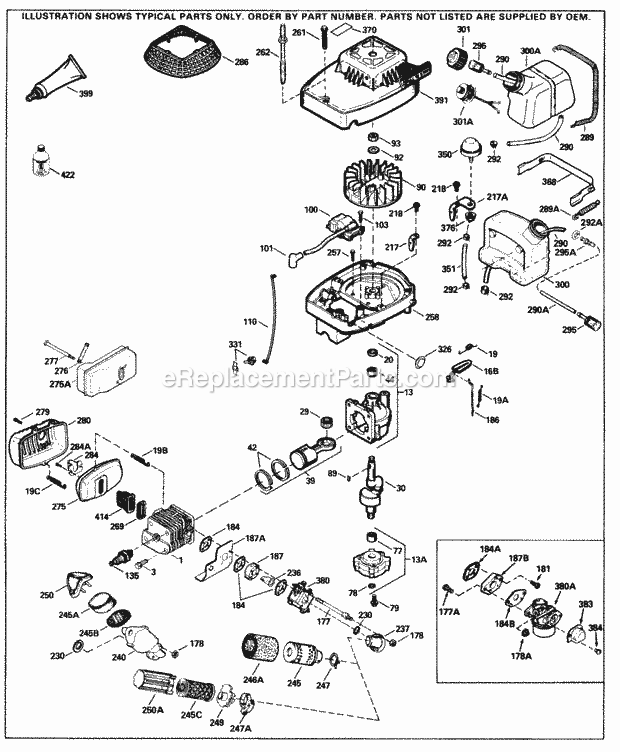 Tecumseh SBV-SBV-1532 2 Cycle Short Block Engine Engine Parts List Diagram