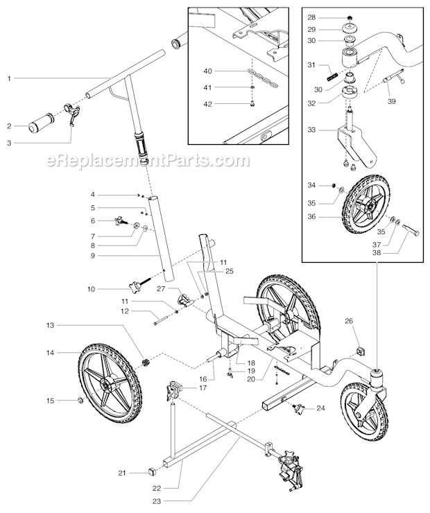 Titan PL850 SPEEFLO PowrLiner Cart Assembly Diagram