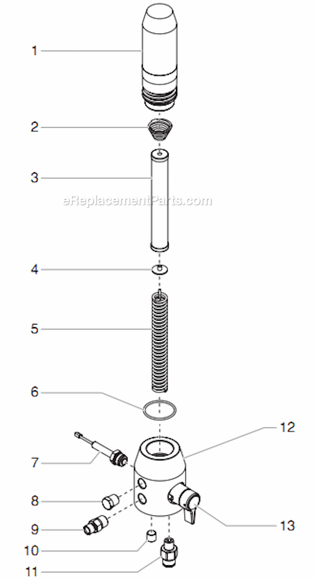 Titan 400 (Upright) Advantage Electric Piston Pump Stand Assembly Diagram