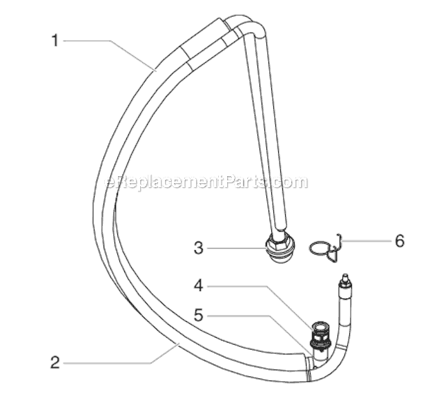 Titan 740IX (800-1030) (High Rider Basic) Digital Airless Sprayer Low Rider Siphon Assembly Diagram