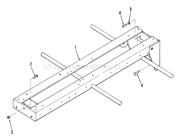 Toro 01-17K802 (1981) Lawn Tractor Frame Diagram