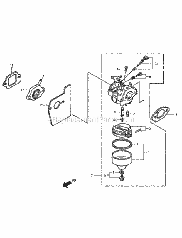 Toro 02604 (315000001-315999999) Hoverpro 500 Machine, 2015 Carburetor Assembly Diagram