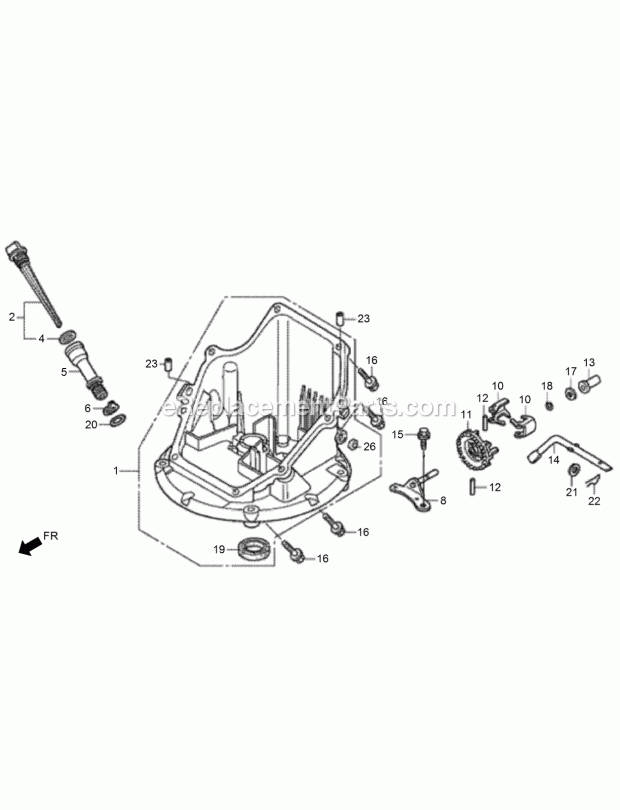 Toro 02604 (316000001-316999999) Hoverpro 500 Machine, 2016 Oil Pan Assembly Diagram