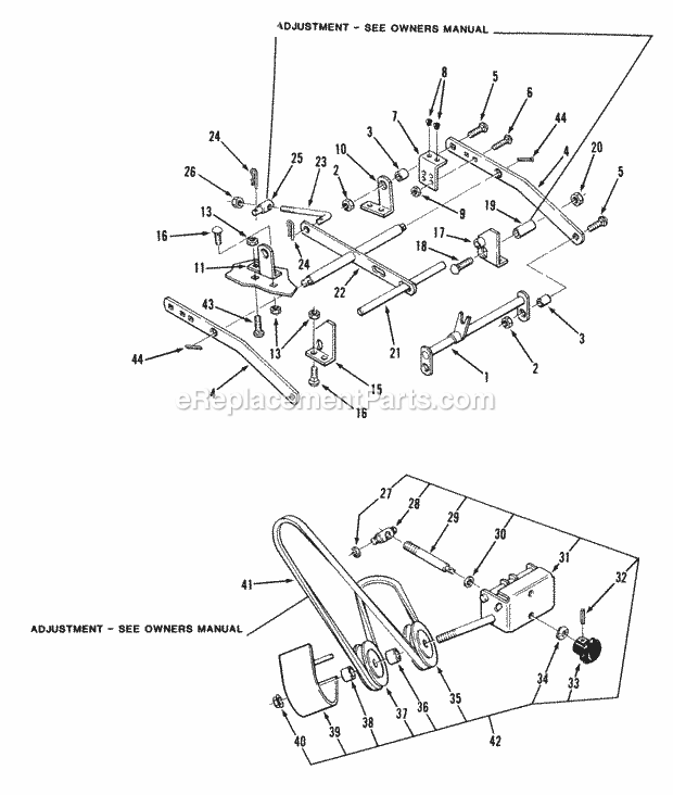 Toro 05-36MR03 (1985) 36-in. Rear Discharge Mower, 300 And 400 Series Page C Diagram