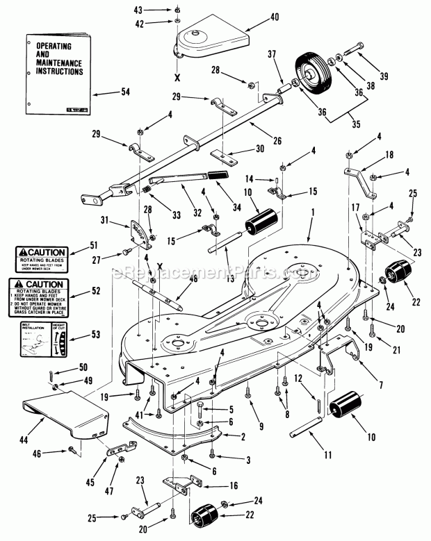 Toro 05-48SY01 (1983) 48-in. Side Discharge Mower Side Discharge Mower-60 In. (152 Cm)(Vehicle Identification Number 05-60sc01) Diagram