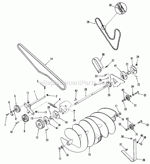 Toro 06-37SX01 (1980) 37-in. Snowthrower Snowthrower-42 In. (107 Cm) Vehicle Identification Number 06-42st01 Diagram