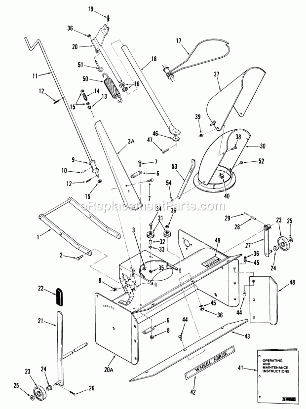 Toro 06-37SX01 (1980) 37-in. Snowthrower Page D Diagram