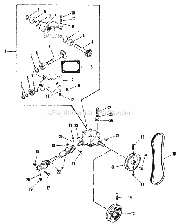 Toro 06-42ST01 (1980) 42-in. Snowthrower Page F Diagram