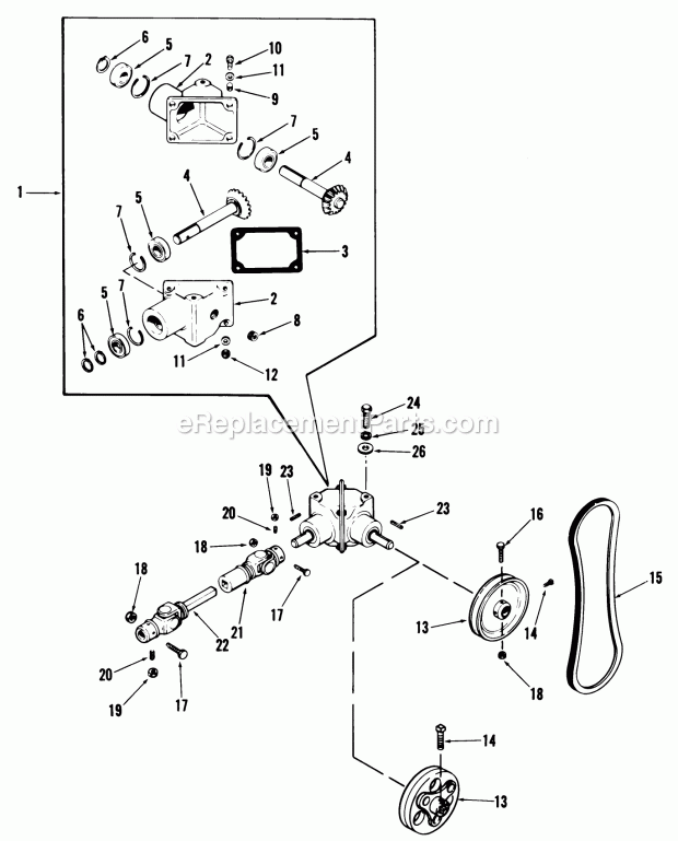 Toro 06-48ST01 (1980) 48-in. Snowthrower Page F Diagram
