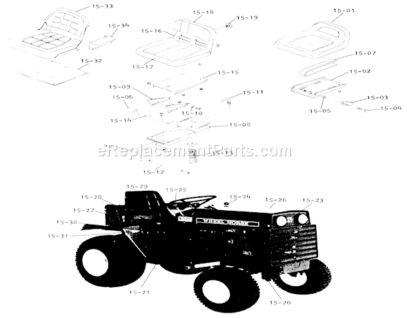 Toro 1-0650 (1974) Lawn Tractor Page O Diagram