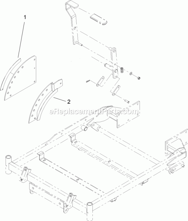 Toro 107-2493 French Decal Kit, Timecutter Zx Riding Mowers Height of Cut Handle and Plate Decal Assembly Diagram