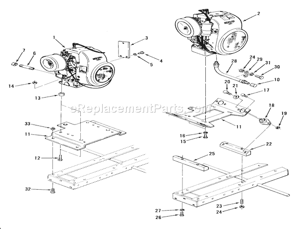 Toro 11-10K801 (1983) Lawn Tractor Wheels And Tires Diagram