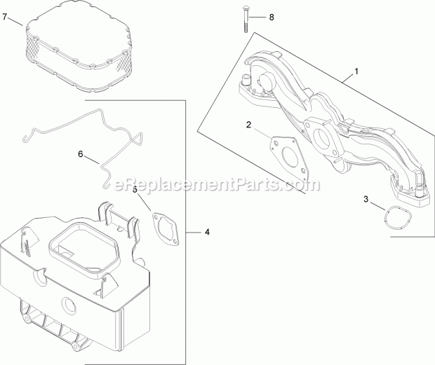 Toro 14AQ81RP544 (1-) Lawn Tractor Air Intake and Filtration Assembly Kohler Sv730-0018 Diagram