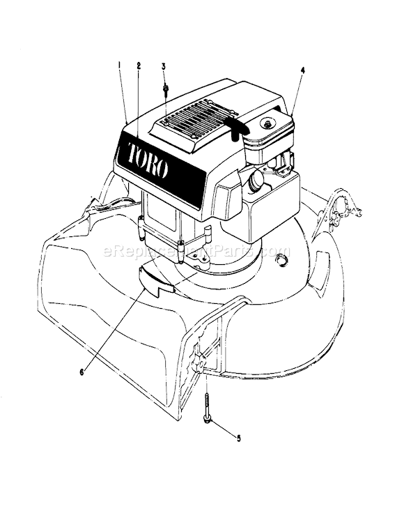 Toro 16067 (7000001-7999999)(1977) Lawn Mower Engine Diagram