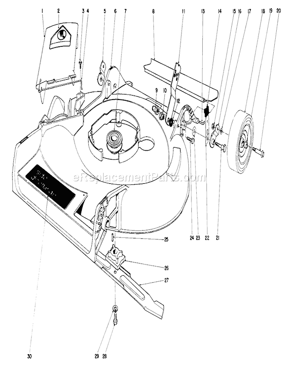 Toro 16771 (3000001-3999999)(1983) Lawn Mower Housing Assembly Diagram