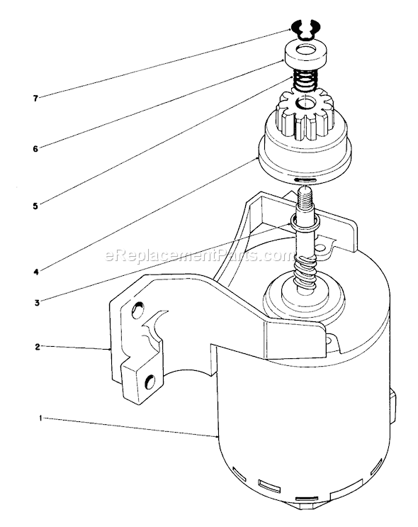 Toro 16793 (8000001-8999999)(1988) Lawn Mower Starter Assembly Diagram